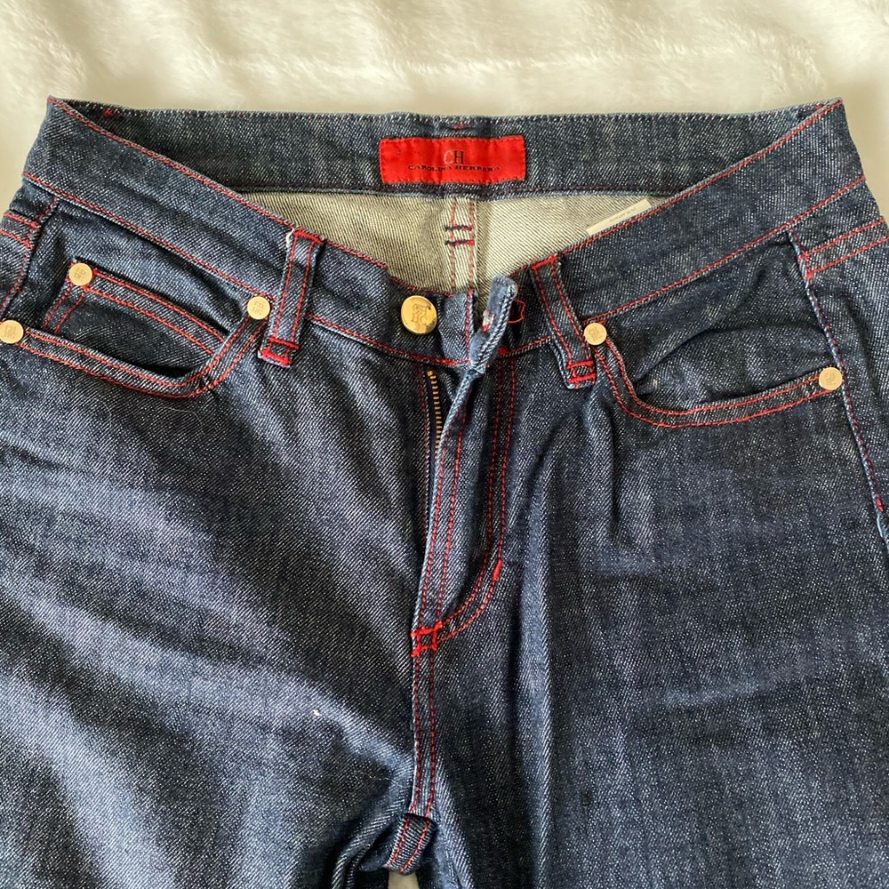 straight leg carolina herrera jeans